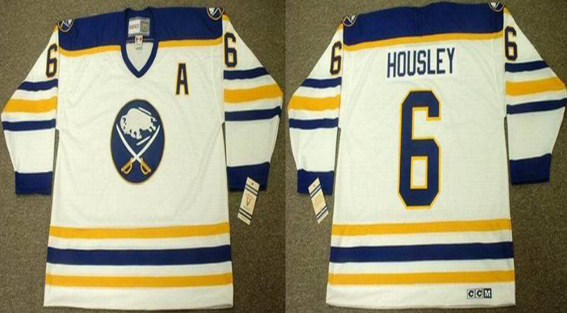2019 Men Buffalo Sabres #6 Housley white CCM NHL jerseys->buffalo sabres->NHL Jersey